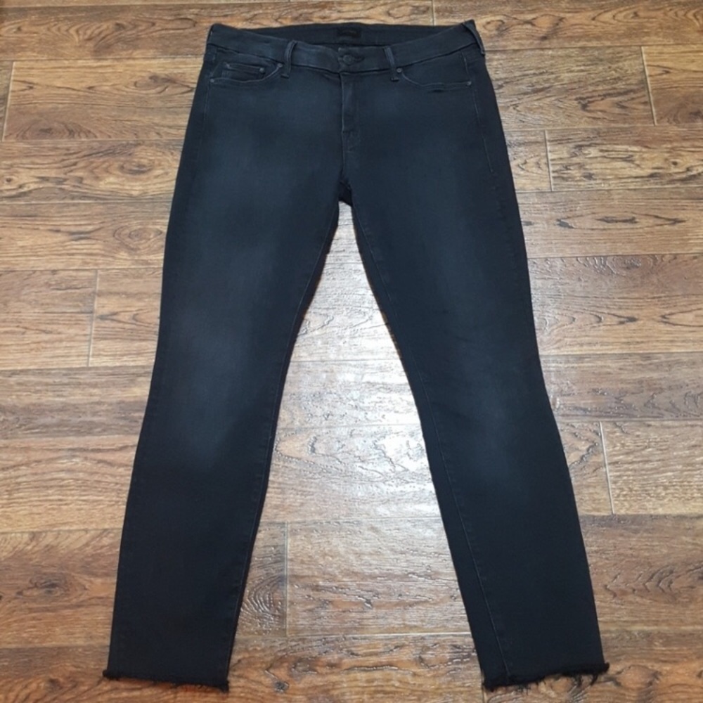 Mother The Looker ankle pants raw edge